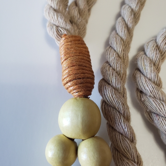 Woven Waistband Women Waist Belt Hemp Rope Vintage Round Buckle - Picture 7 of 9